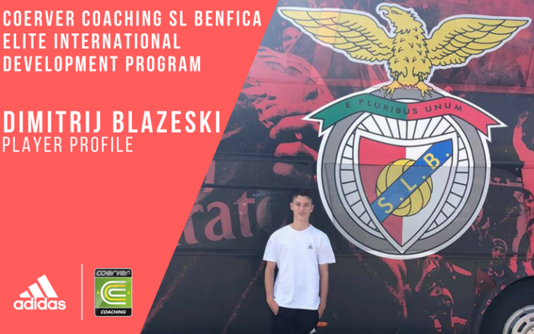 Dimitrij Blazeski embarks on Coerver Coaching Benfica Elite International Development Program experience